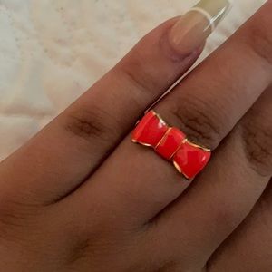 Orange Bow Kate Spade Ring